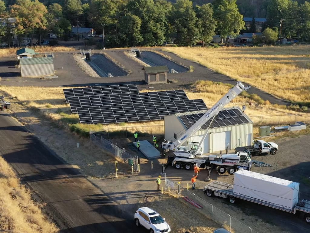 Solar panel and energy storage Installation for Lapwai